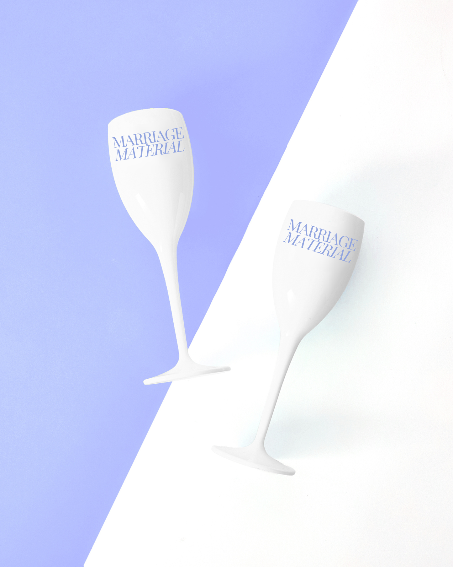 Plastic Reusable Champagne Flutes | Marriage Material