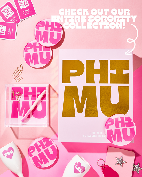 a pink and gold advertisement for phu mu