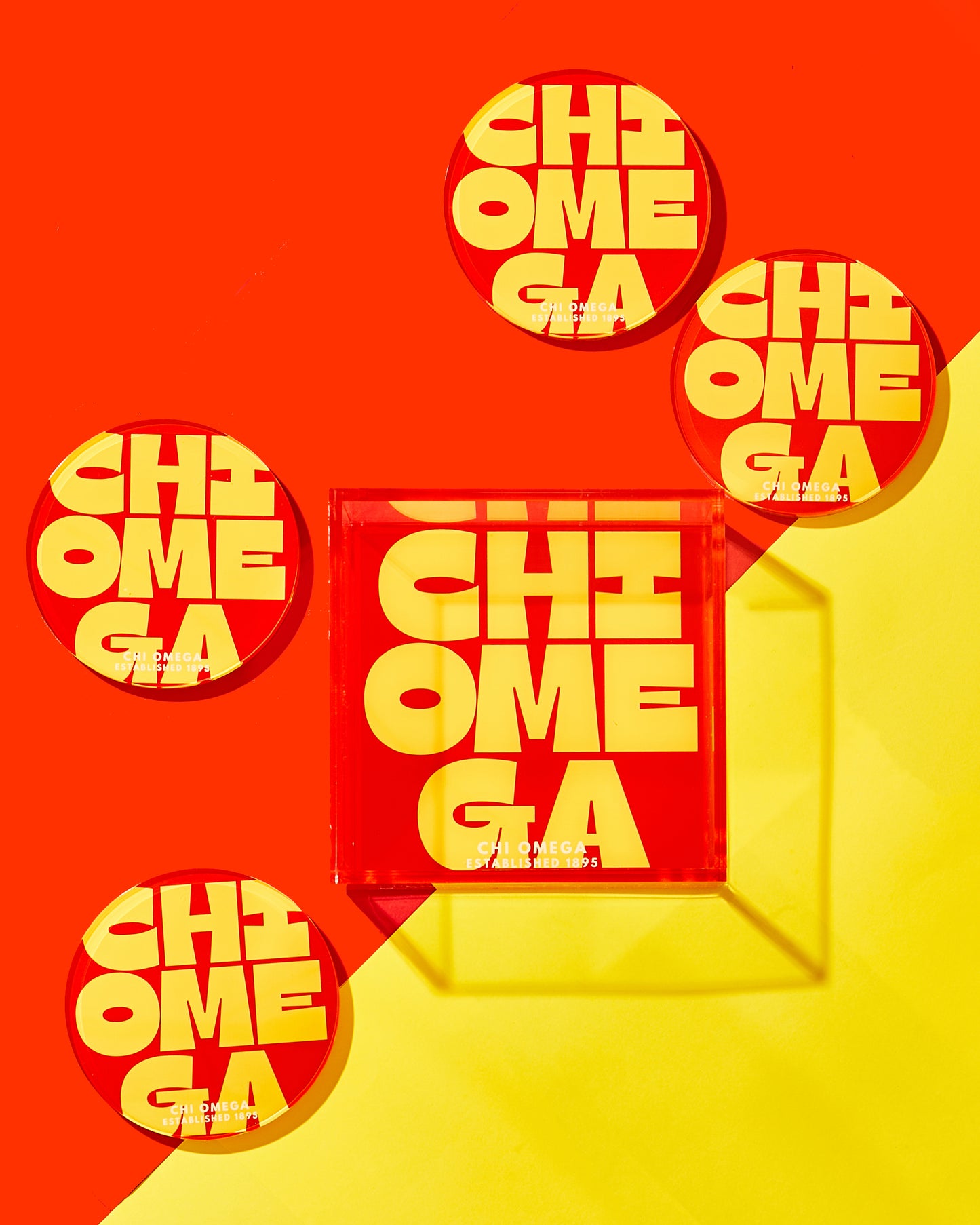 Chi Omega Coasters