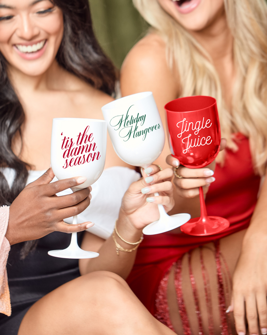 Holiday Hangover Wine Glass