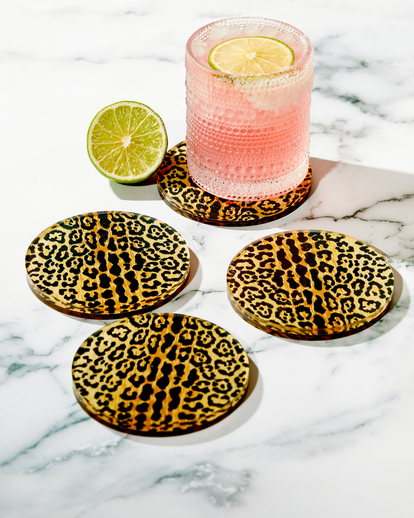 Leopard Print Coasters