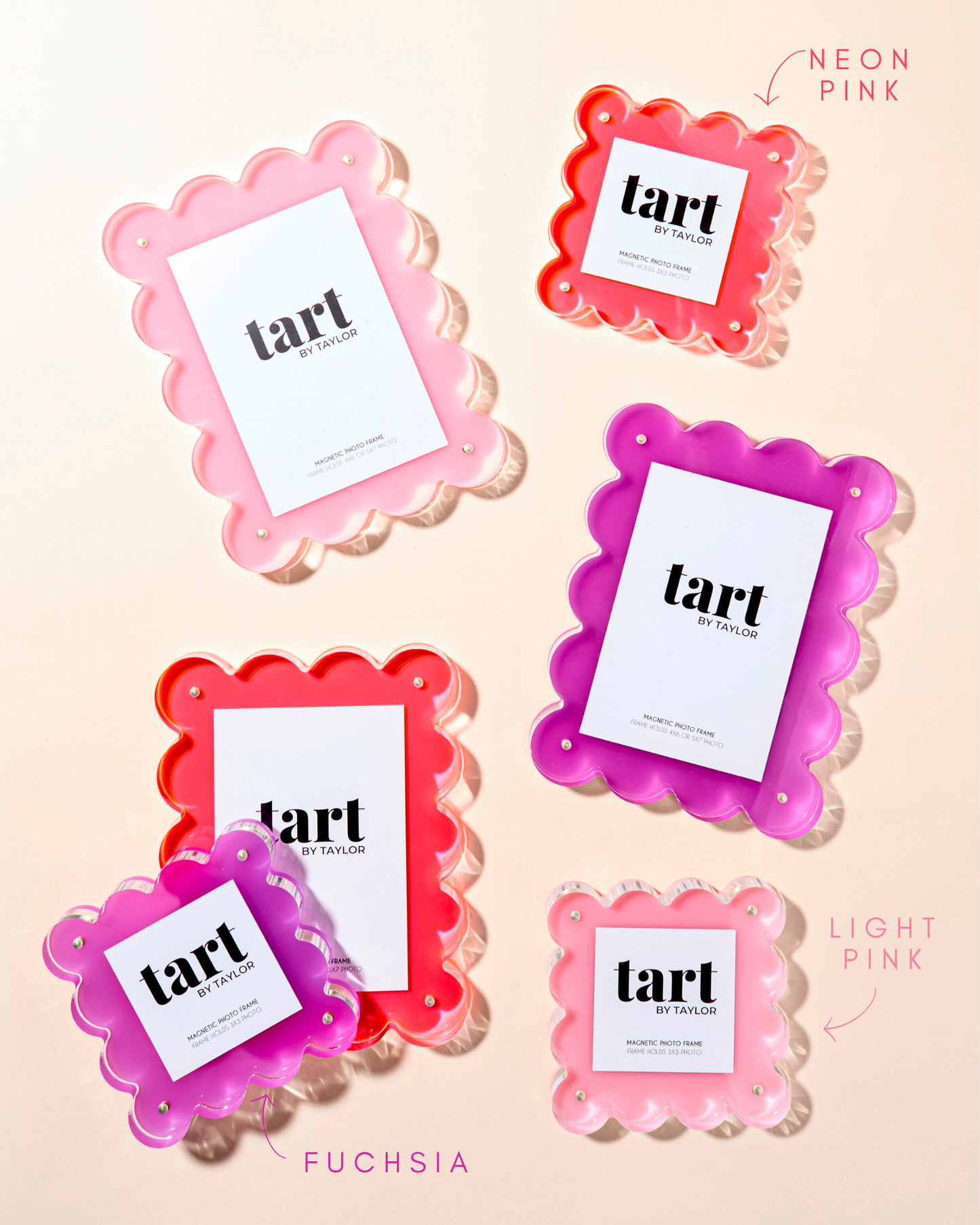 Light Pink Mini Acrylic Picture Frame