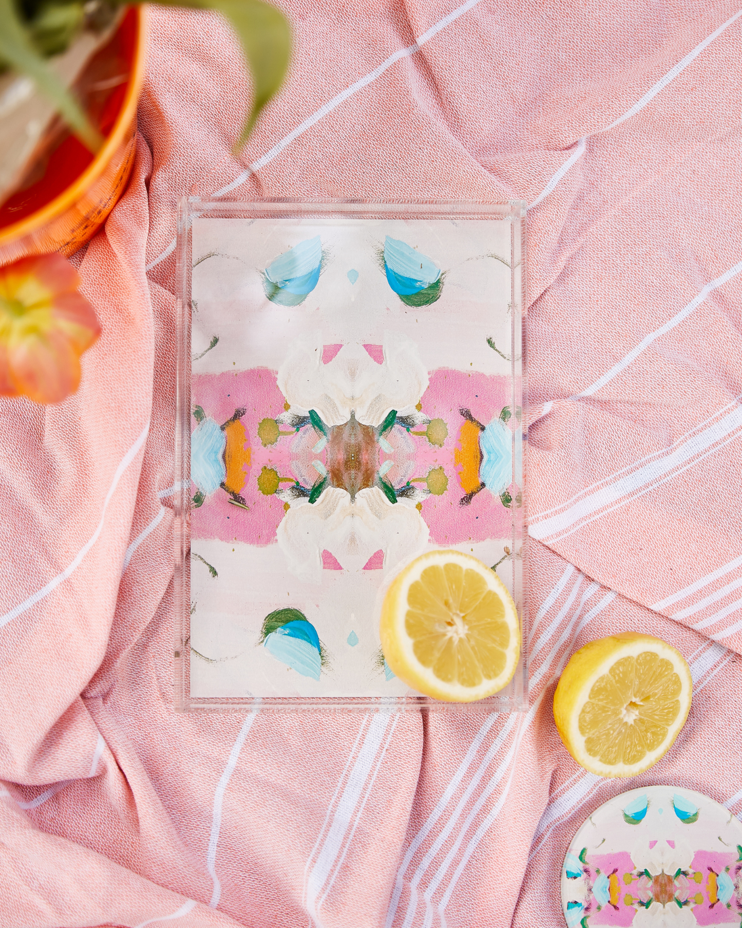 Monets Garden Pink | Laura Park x Tart Small Tray