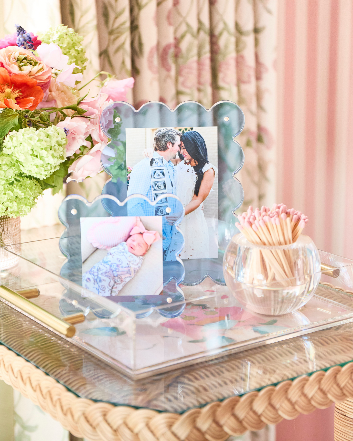 Neon Blue Acrylic Picture Frame