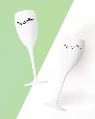 Out Of Office Flutes (Set of 2)