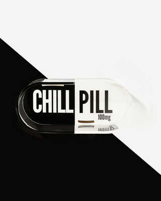 Chill Pill Trinket Tray | Black & White