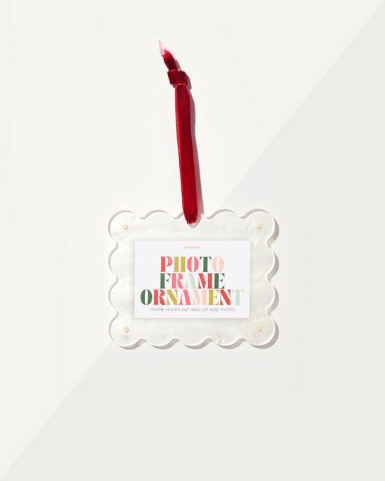 Pearl White Mini Frame Ornament