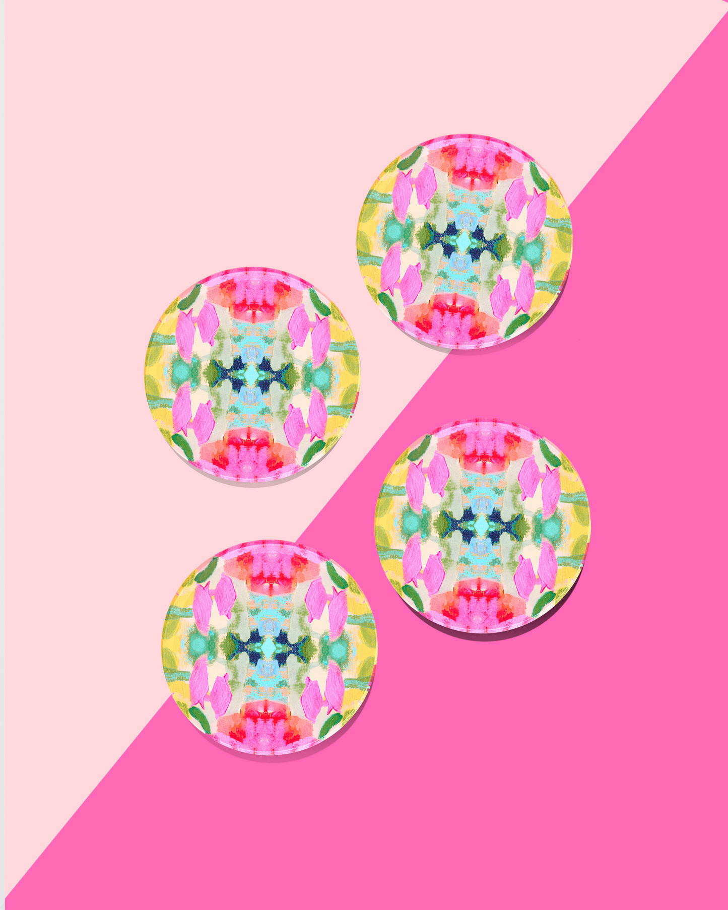 Acrylic Coasters | Pink Paradise
