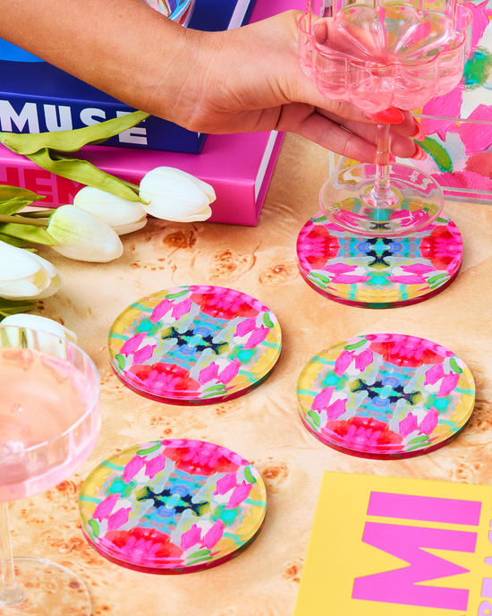 Acrylic Coasters | Pink Paradise