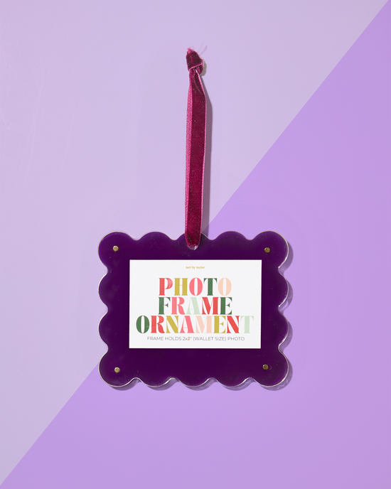 Plum Mini Frame Ornament