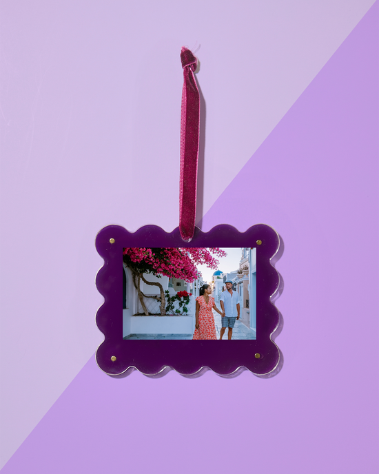 Plum Mini Frame Ornament