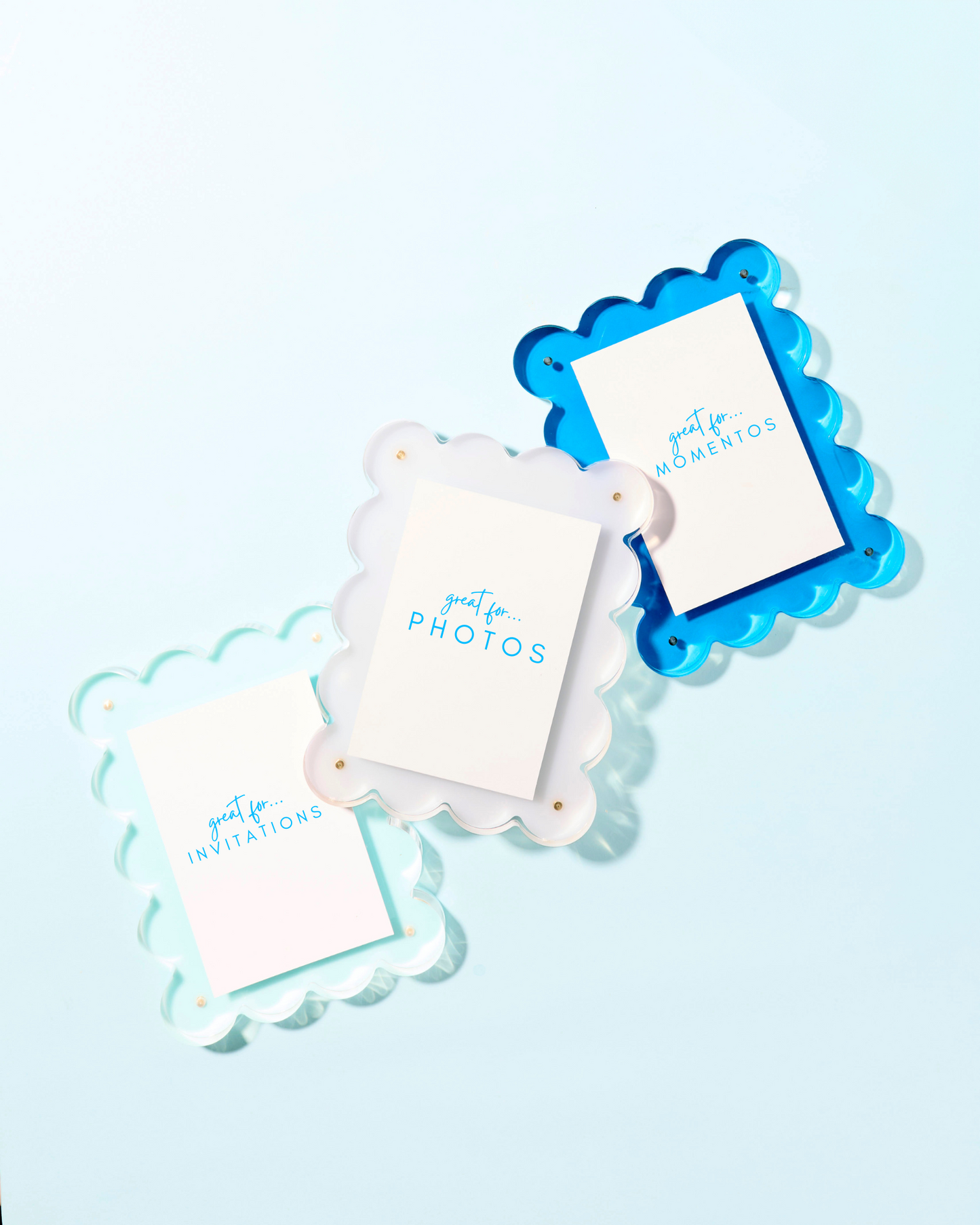 Neon Blue Acrylic Picture Frame