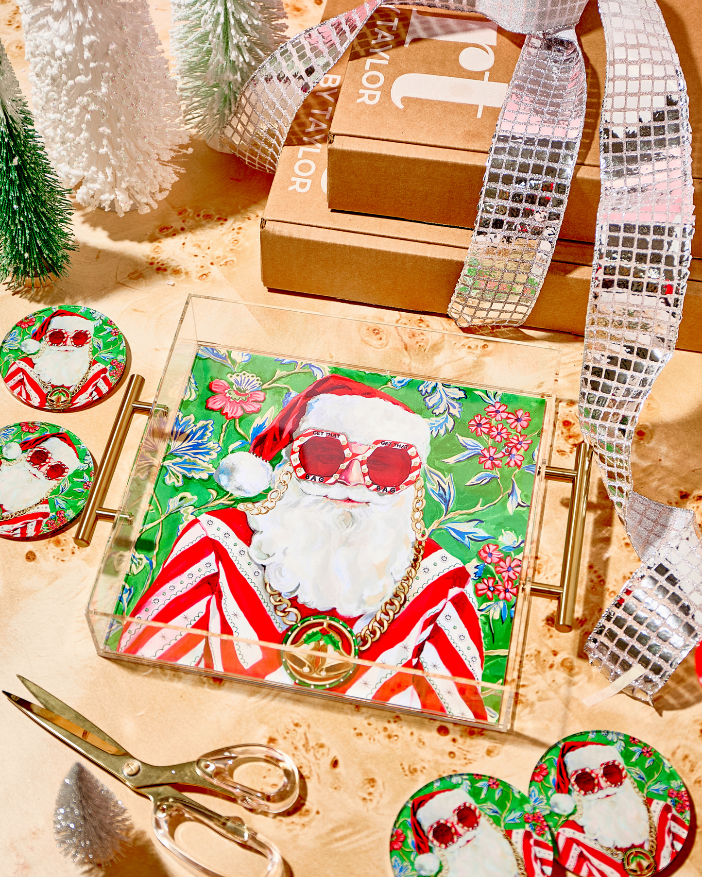 Swanky Santa Large Tray