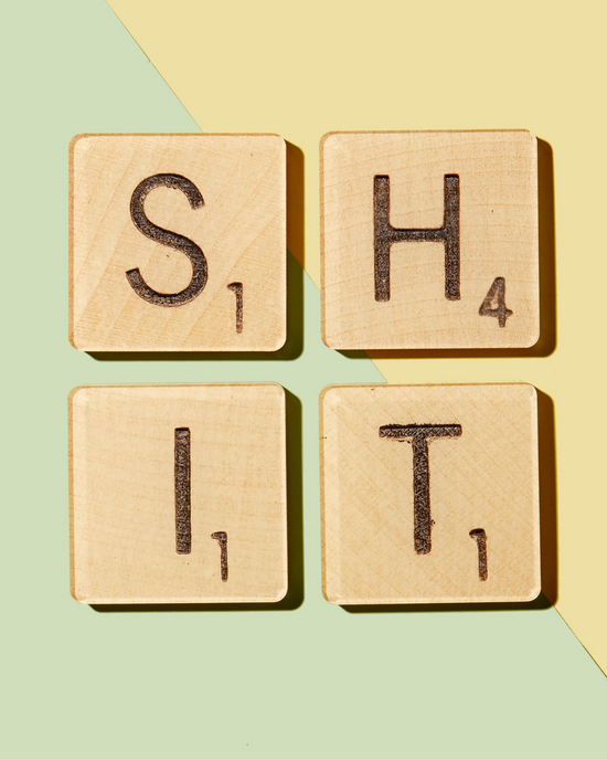 Shit Scrabble Tiles  Set of 4 Coasters – Tart By Taylor