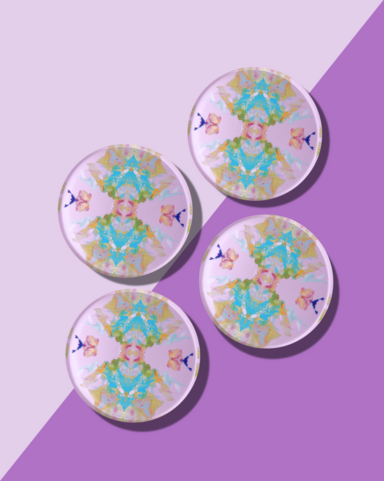 Load image into Gallery viewer, Stained Glass Lavendar | Laura Park x Tart Coasters
