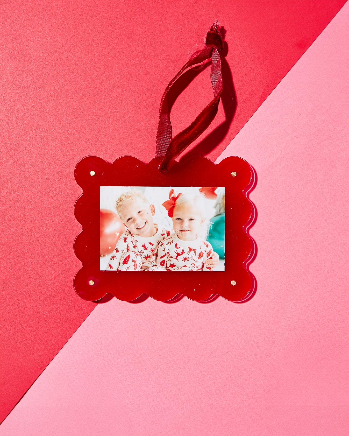 Cranberry Red Mini Frame Ornament