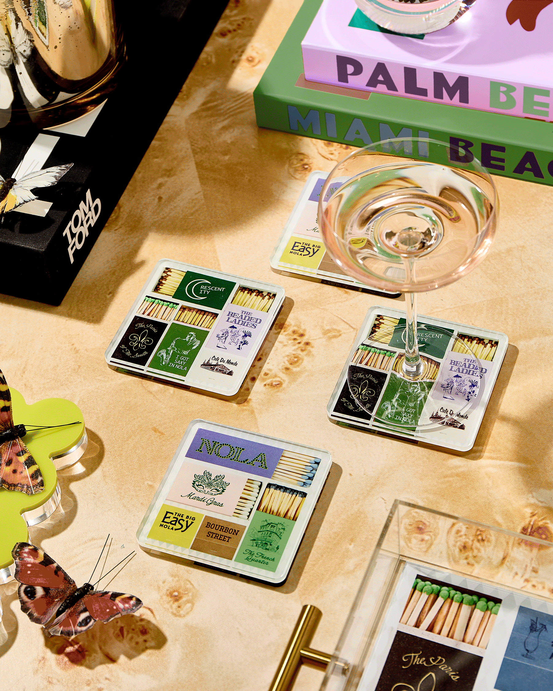 New Orleans Matchbook Coasters - Thumbnail 2