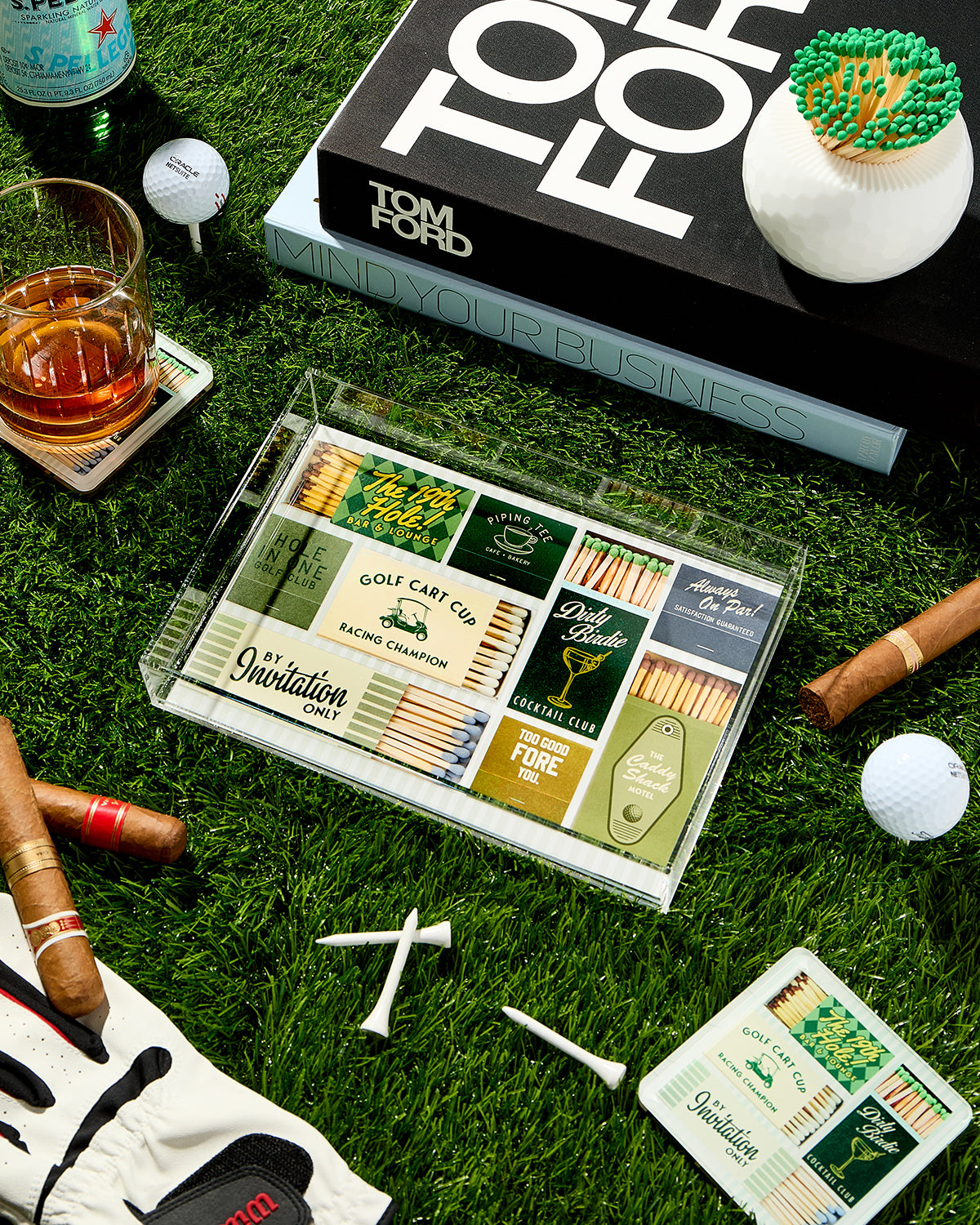 Golf Matchbook Small Tray