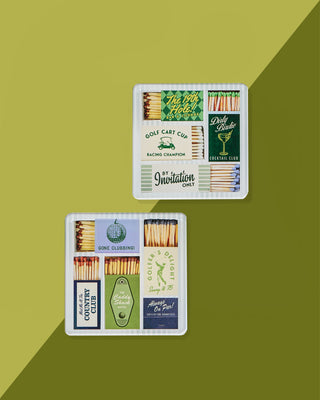 Golf Matchbook Coasters