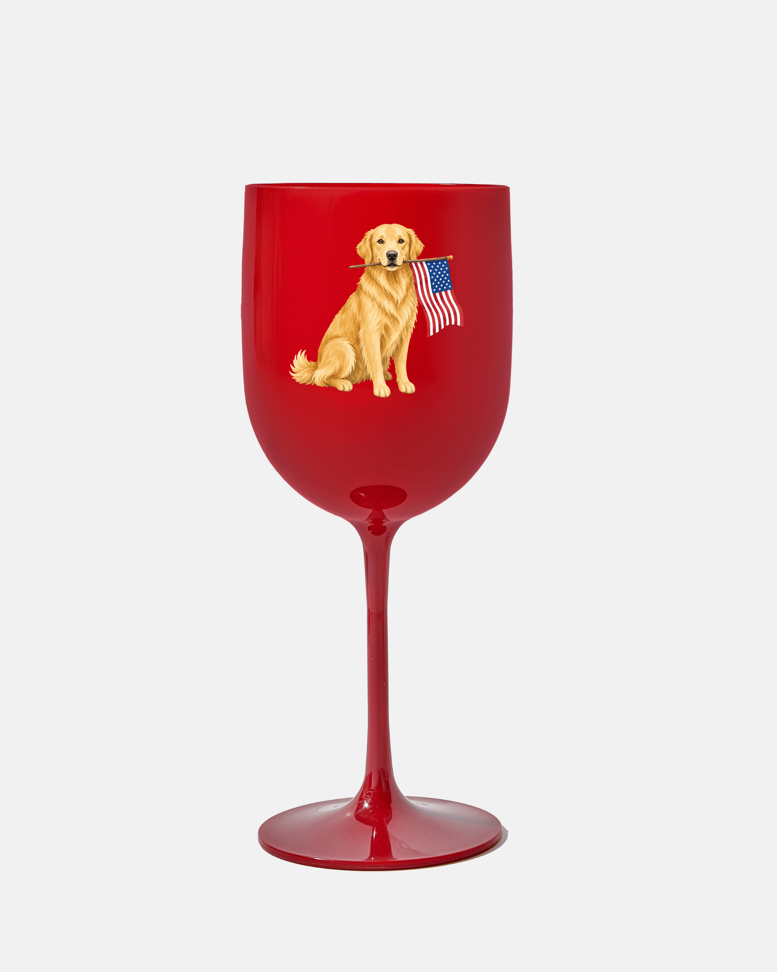 All American Pup Wine Glass (Set of 2) - Tart By Taylor