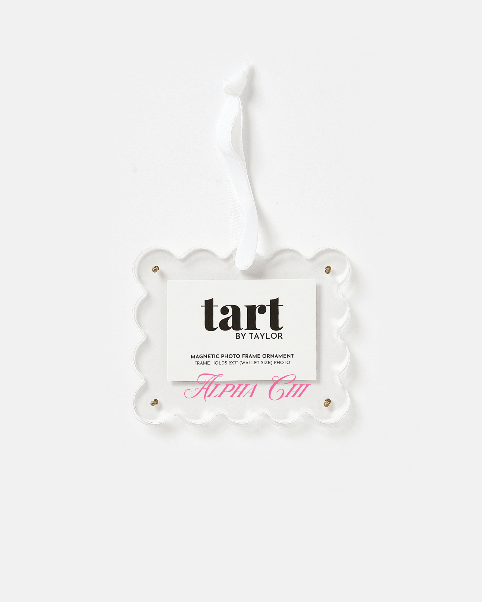 Alpha Chi Omega Frame Ornament - Tart By Taylor