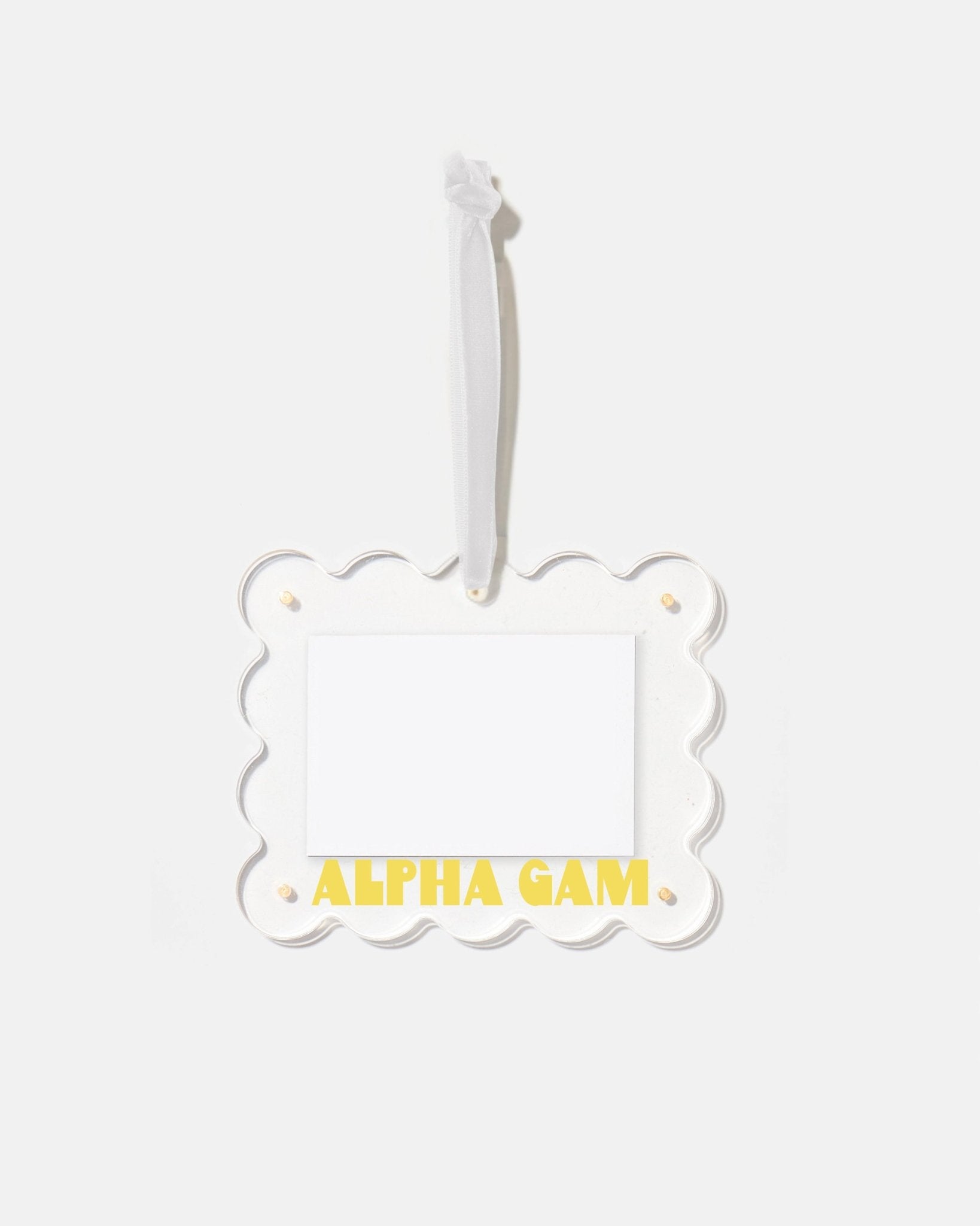 Alpha Gamma Delta Frame Ornament - Tart By Taylor