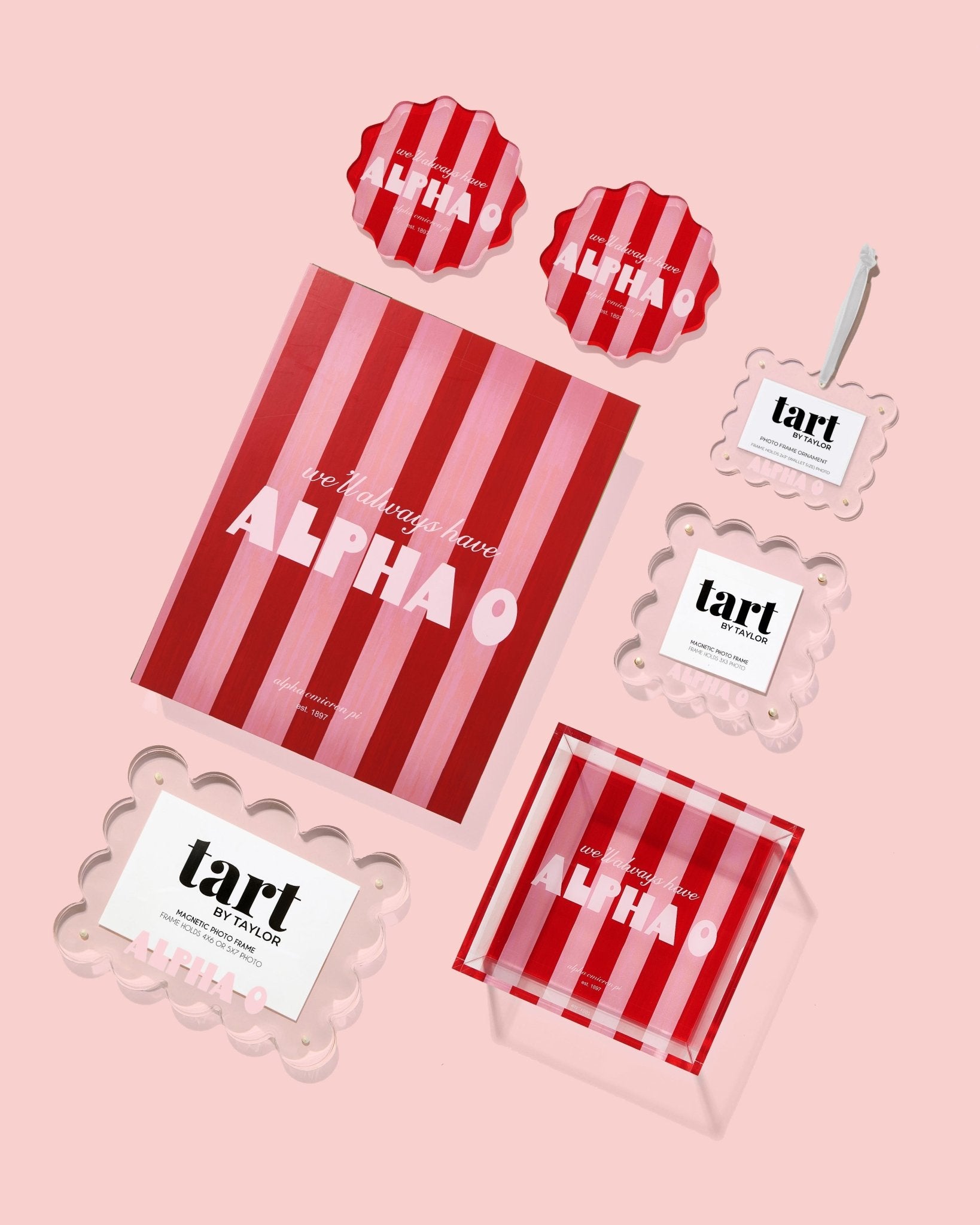 Alpha Omicron Pi Frame Ornament - Tart By Taylor