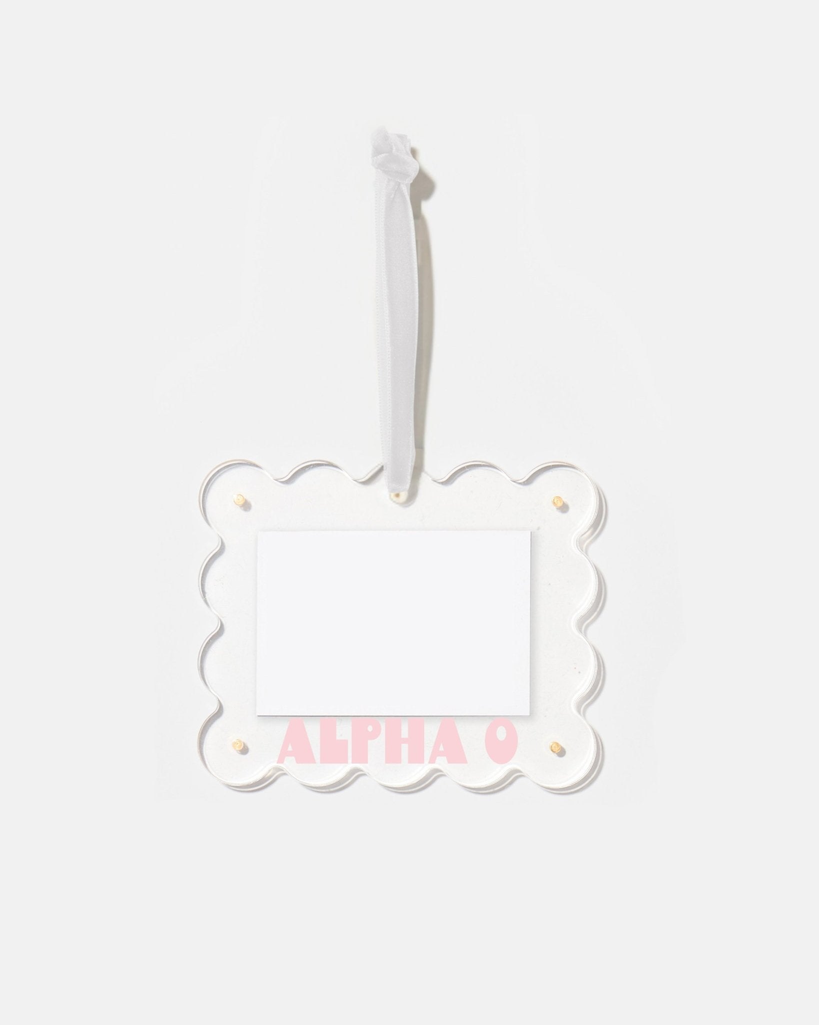 Alpha Omicron Pi Frame Ornament - Tart By Taylor