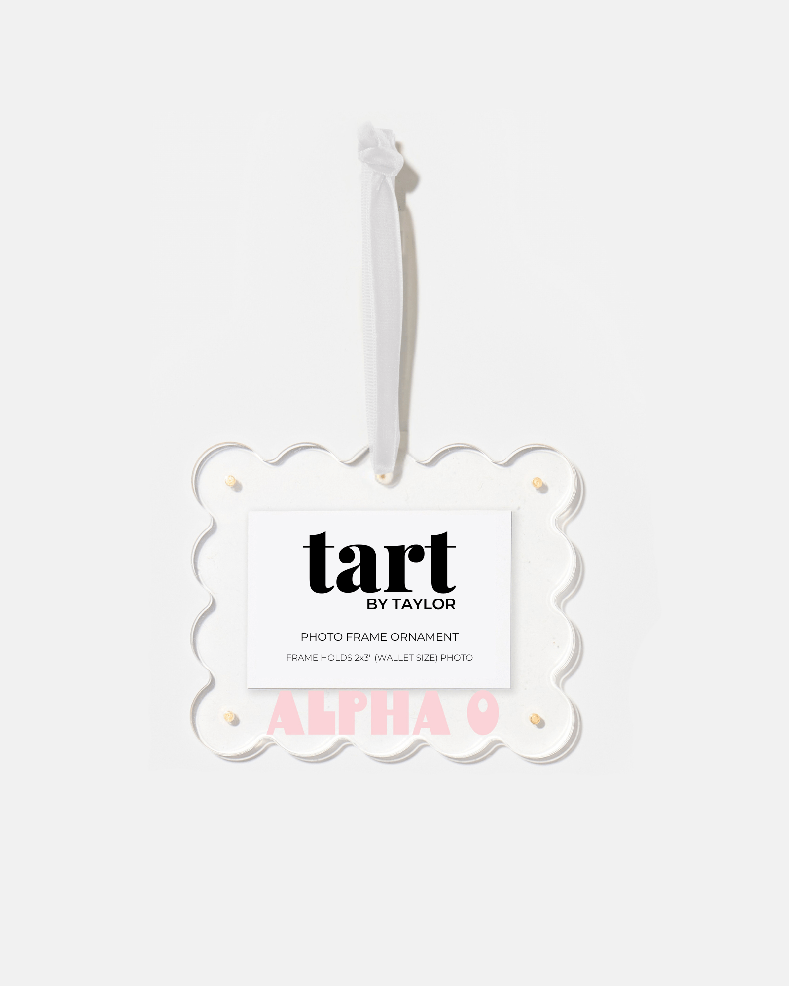 Alpha Omicron Pi Frame Ornament - Tart By Taylor