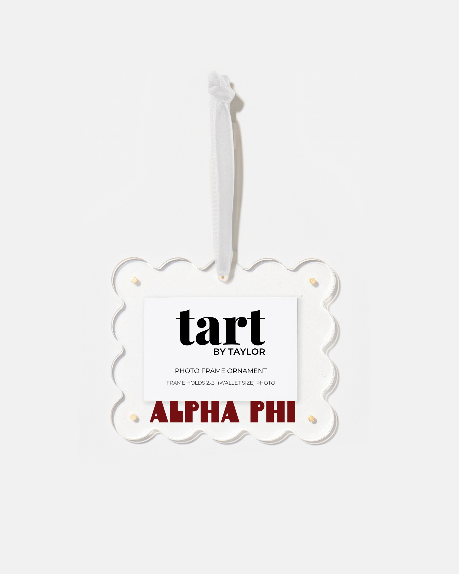Alpha Phi Frame Ornament - Tart By Taylor