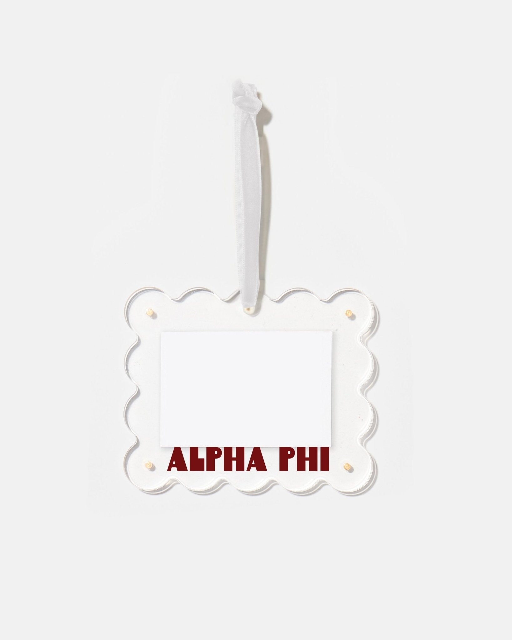 Alpha Phi Frame Ornament - Tart By Taylor