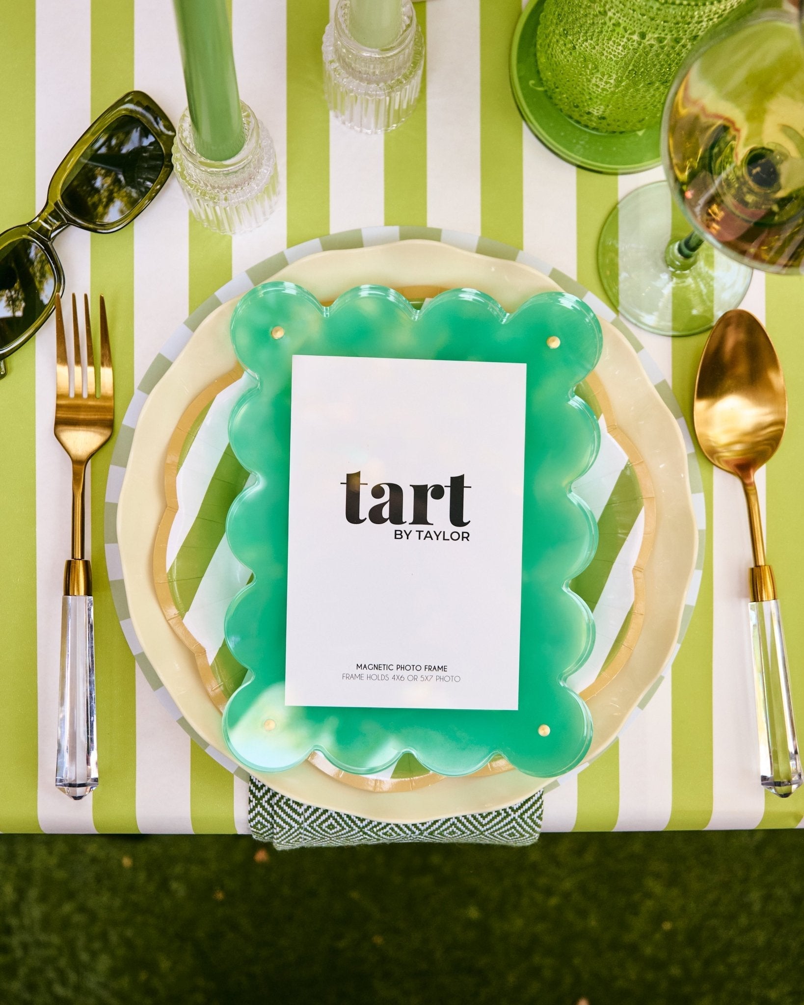 Aqua Green Acrylic Picture Frame - Tart By Taylor Wholesale - FRAME-AQUAGREEN