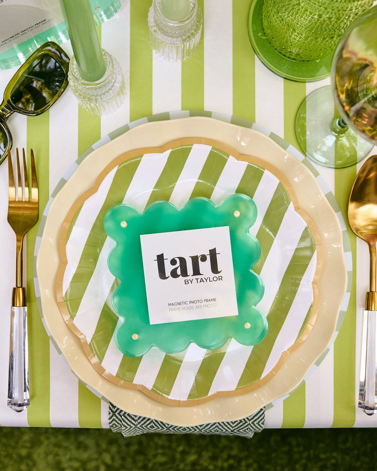 Aqua Green Mini Acrylic Picture Frame - Tart By Taylor Wholesale - MINIFRAME-AQUAGREEN