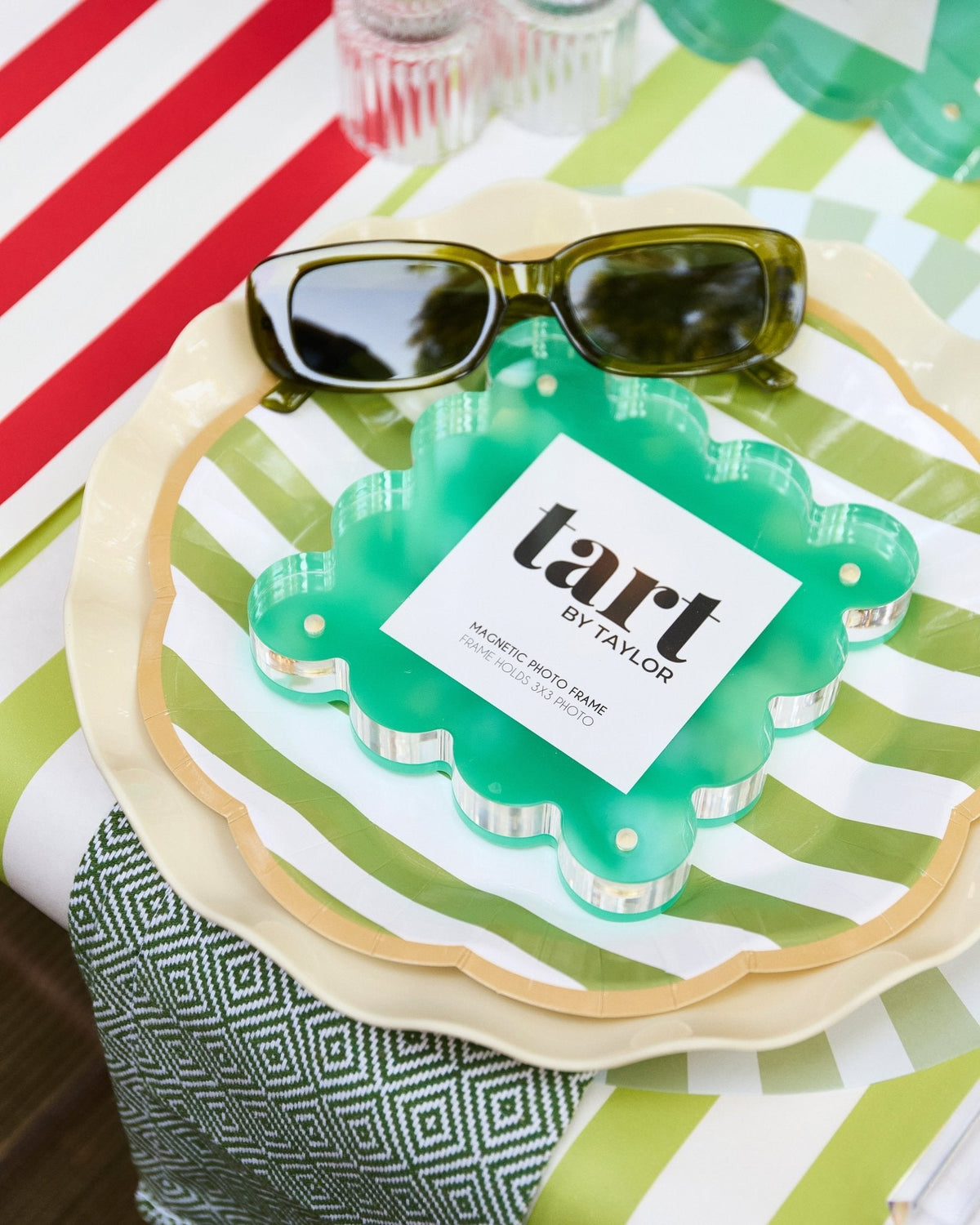 Aqua Green Mini Acrylic Picture Frame - Tart By Taylor Wholesale - MINIFRAME-AQUAGREEN