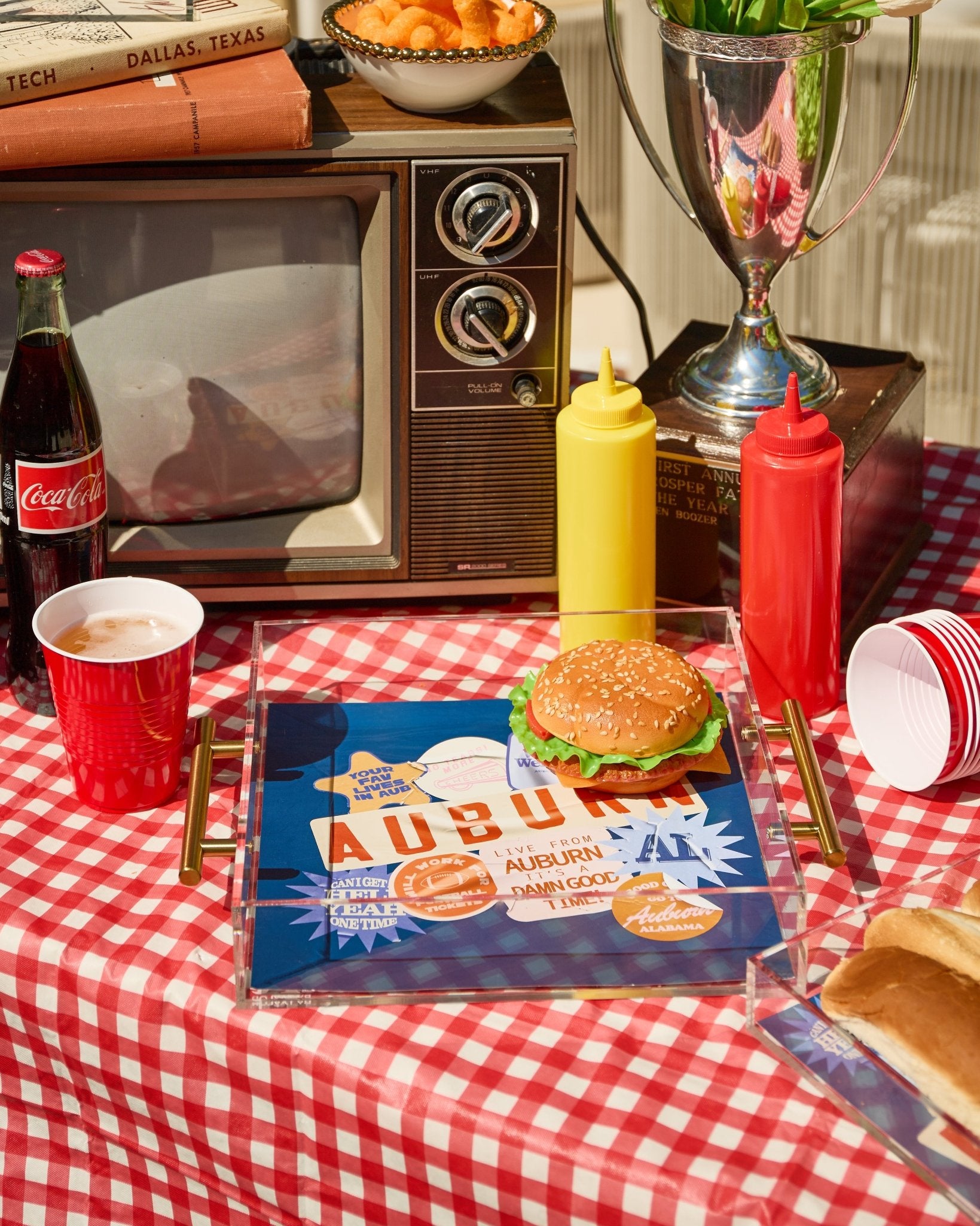 Auburn Large Tray | Tailgate Collection - Tart By Taylor