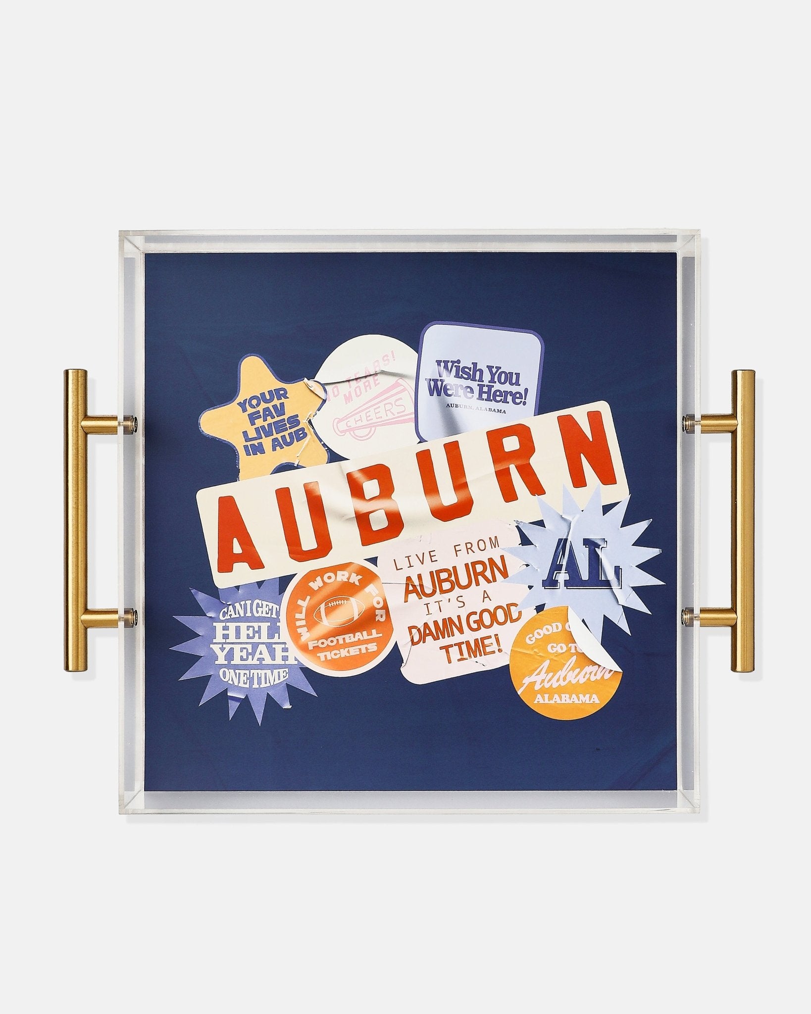Auburn Large Tray | Tailgate Collection - Tart By Taylor