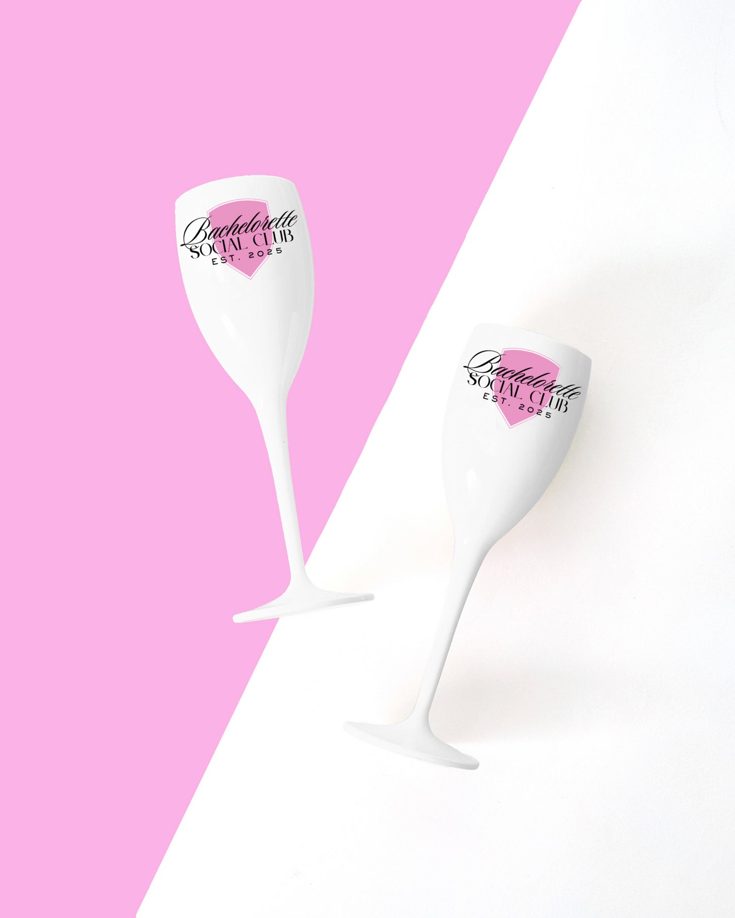 Bachelorette Social Club Flutes (Set of 2)