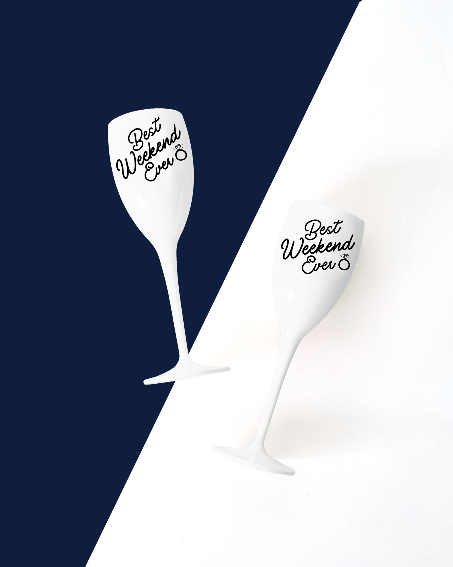 Best Weekend Ever Flutes (Set of 2) - Tart By Taylor