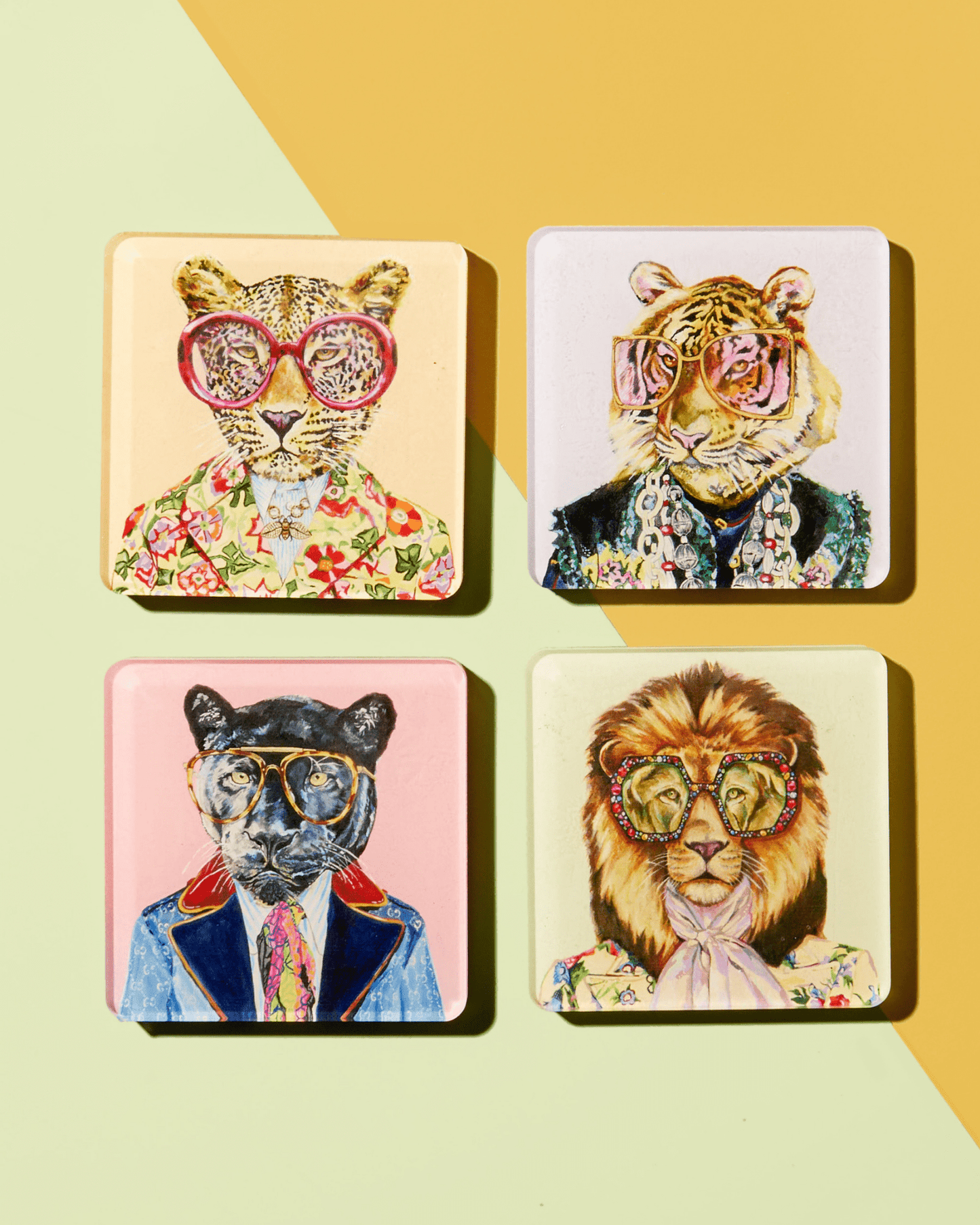 Big Cats | Set of 4 Coasters - Tart By Taylor