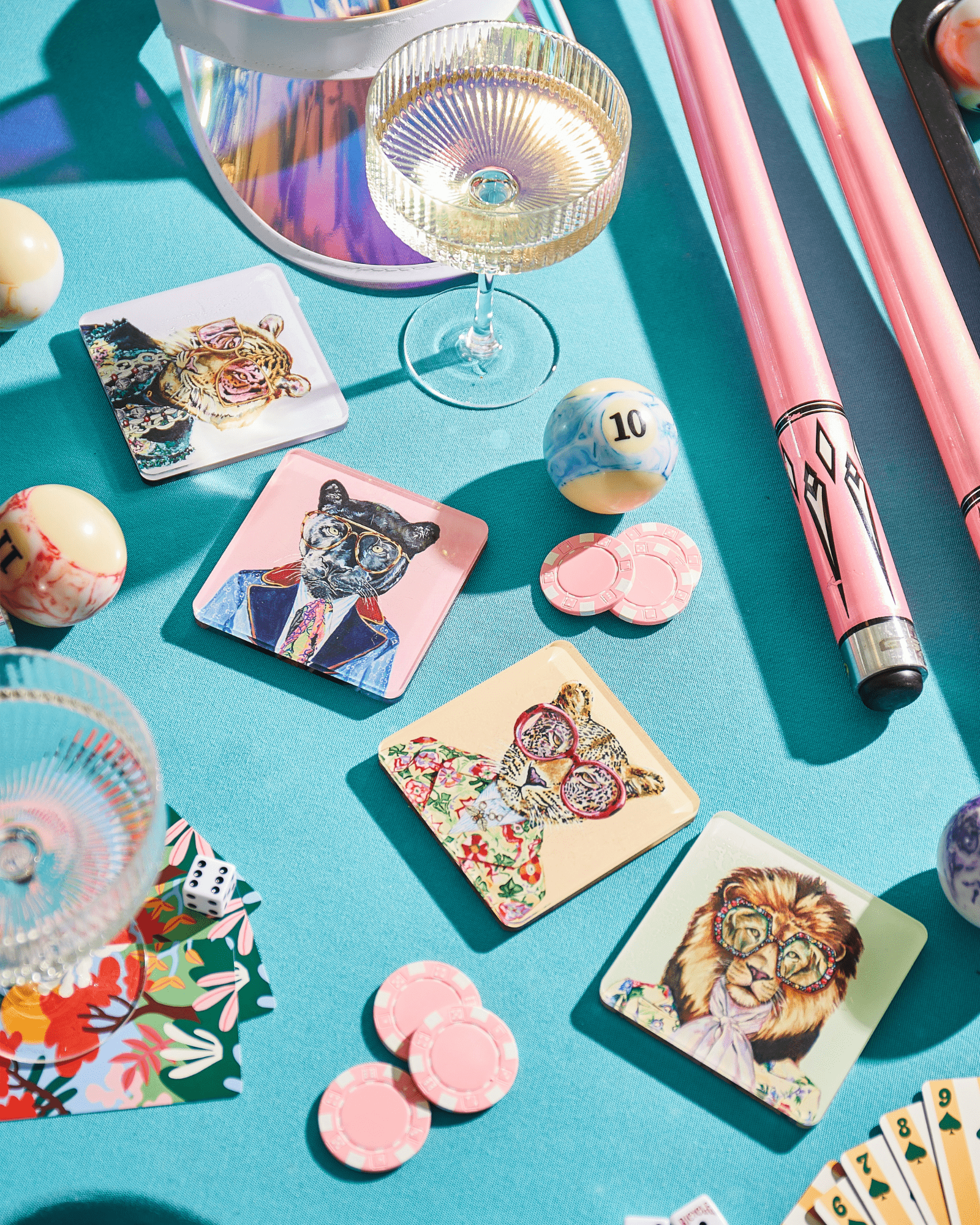 Big Cats Set of 4 Coasters - Thumbnail 3