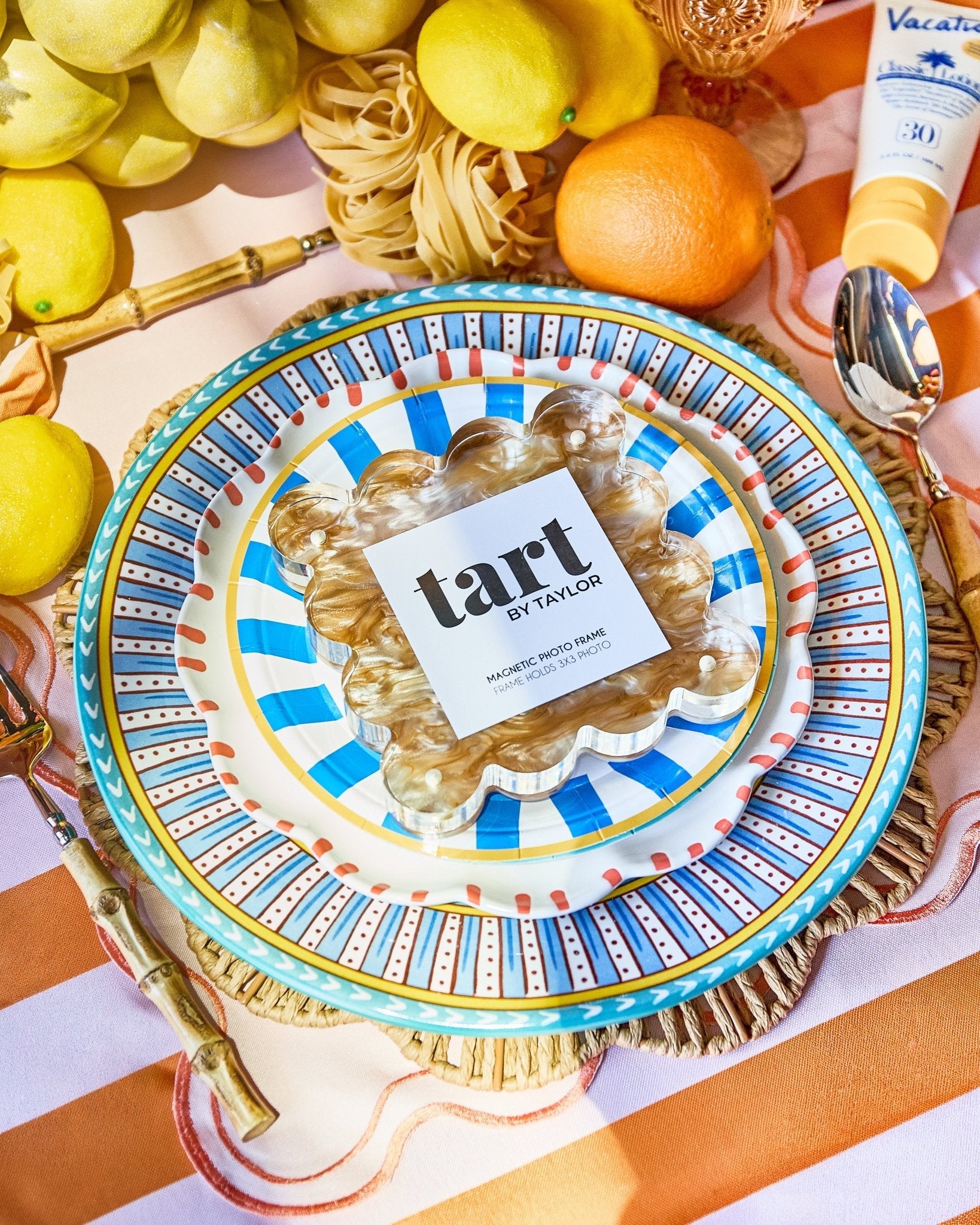 Brown Marbled Mini Acrylic Picture Frame - Tart By Taylor - MINIFRAME-MARB-BROWN