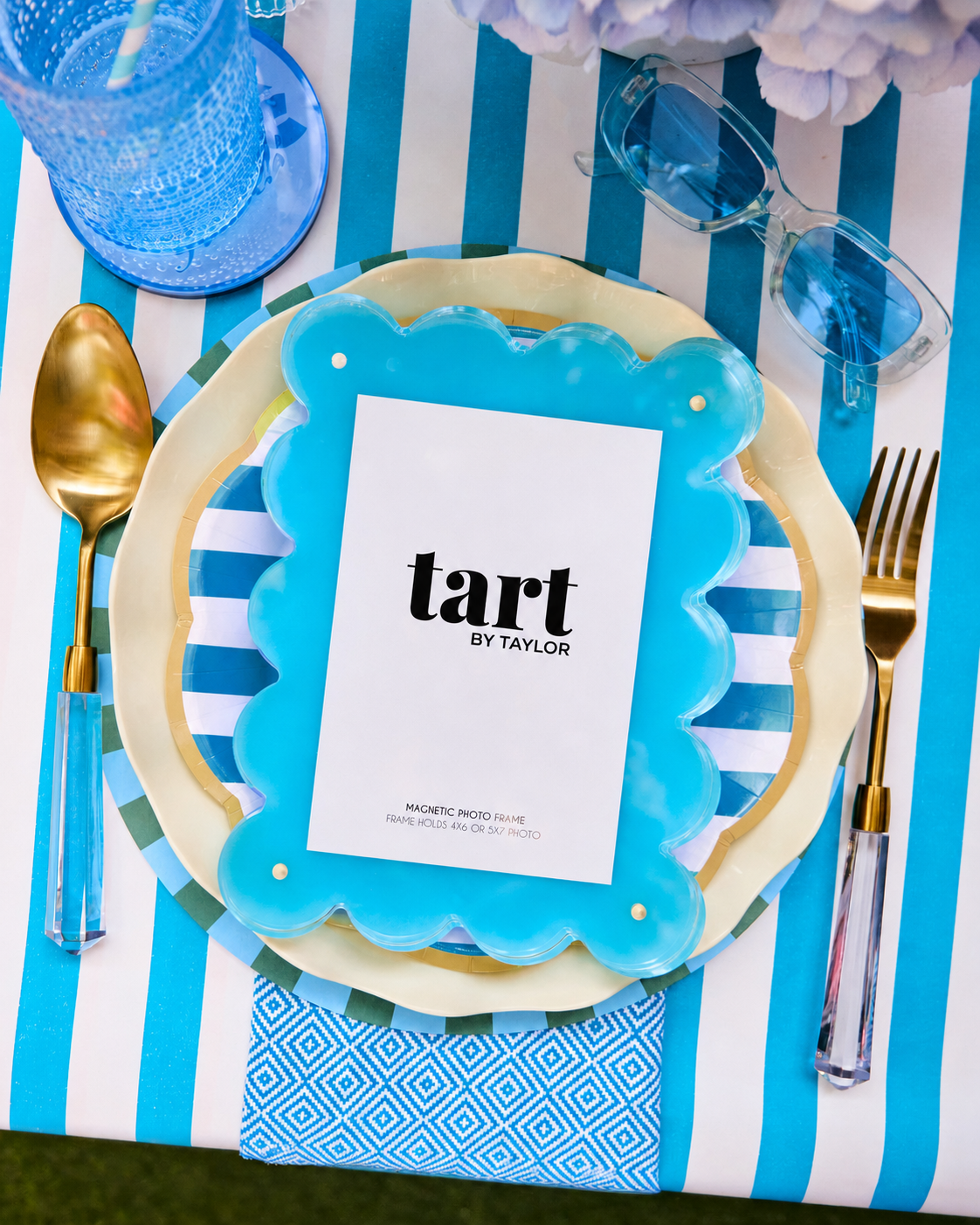 Capri Blue Acrylic Picture Frame - Tart By Taylor Wholesale - FRAME-CAPRIBLUE
