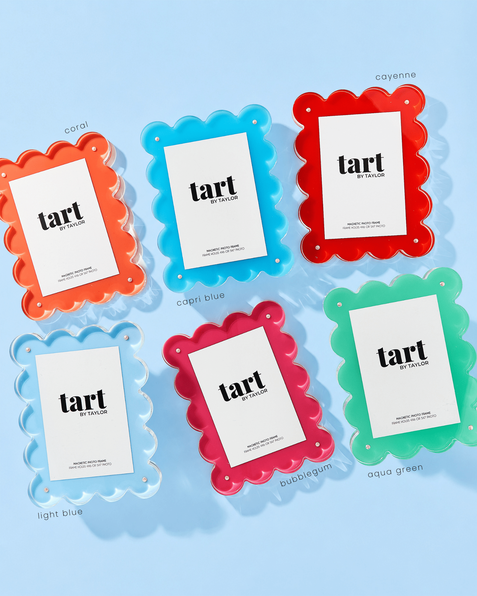 Capri Blue Acrylic Picture Frame - Tart By Taylor Wholesale - FRAME-CAPRIBLUE