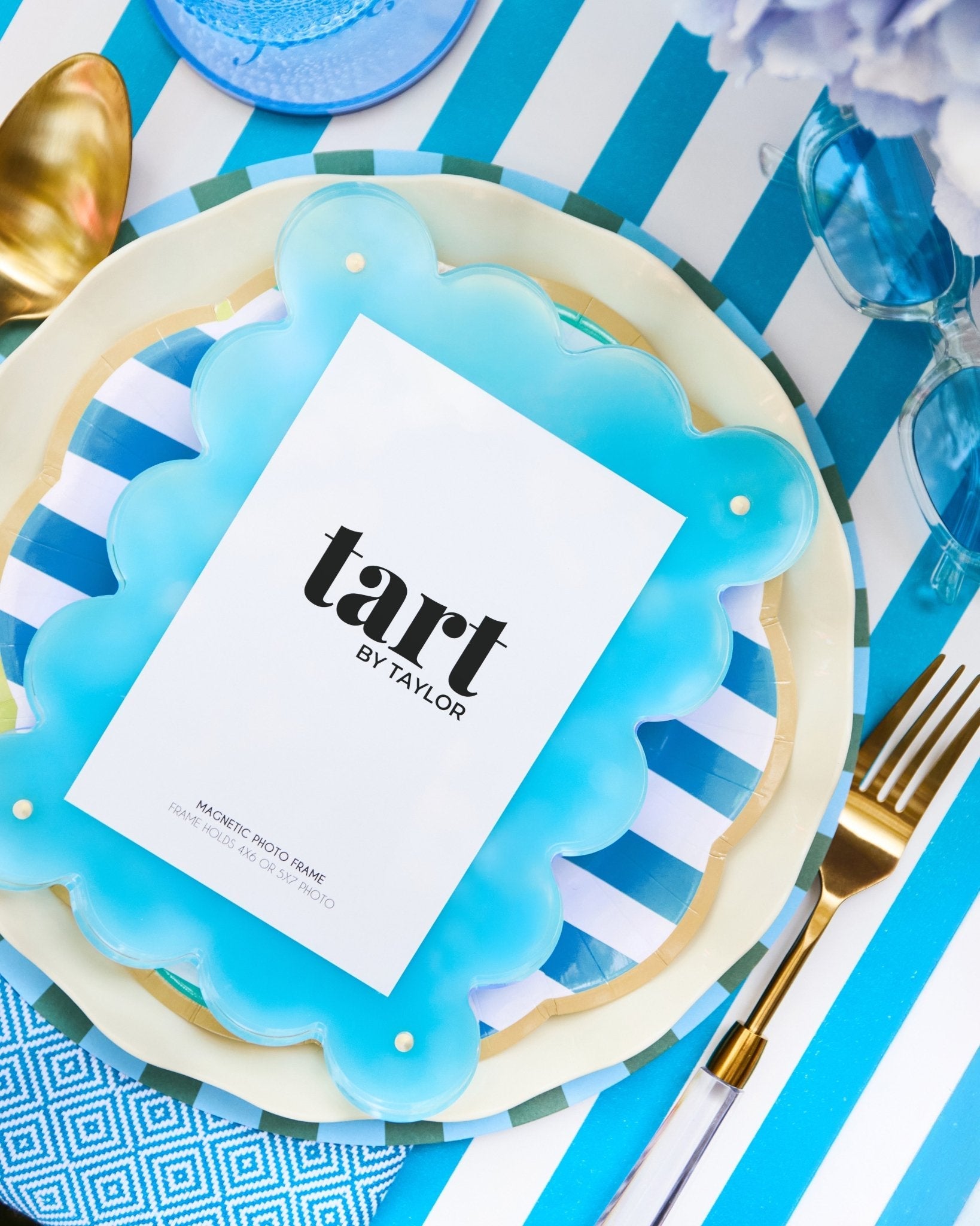 Capri Blue Acrylic Picture Frame - Tart By Taylor Wholesale - FRAME-CAPRIBLUE