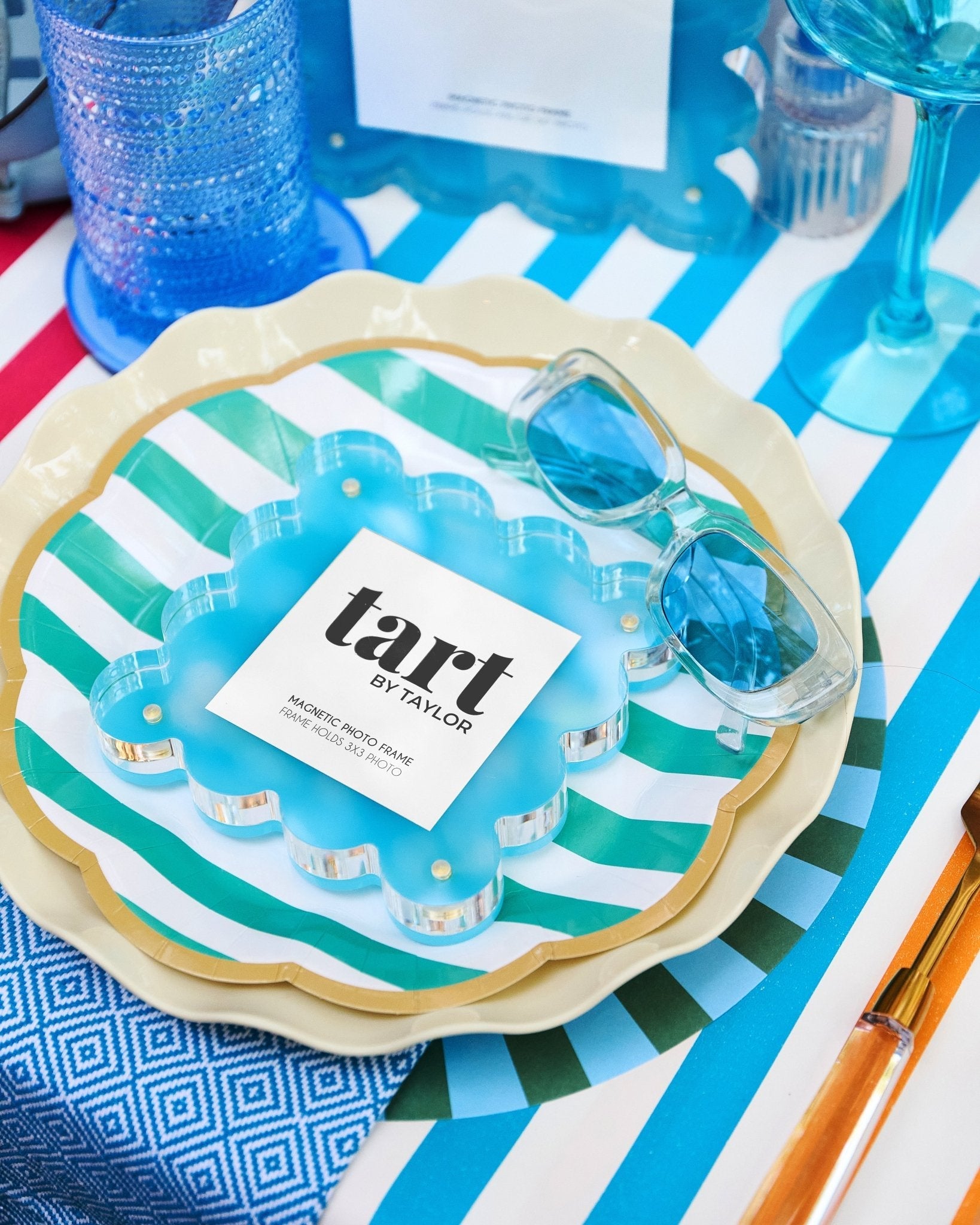Capri Blue Mini Acrylic Picture Frame - Tart By Taylor Wholesale - MINIFRAME-CAPRIBLUE