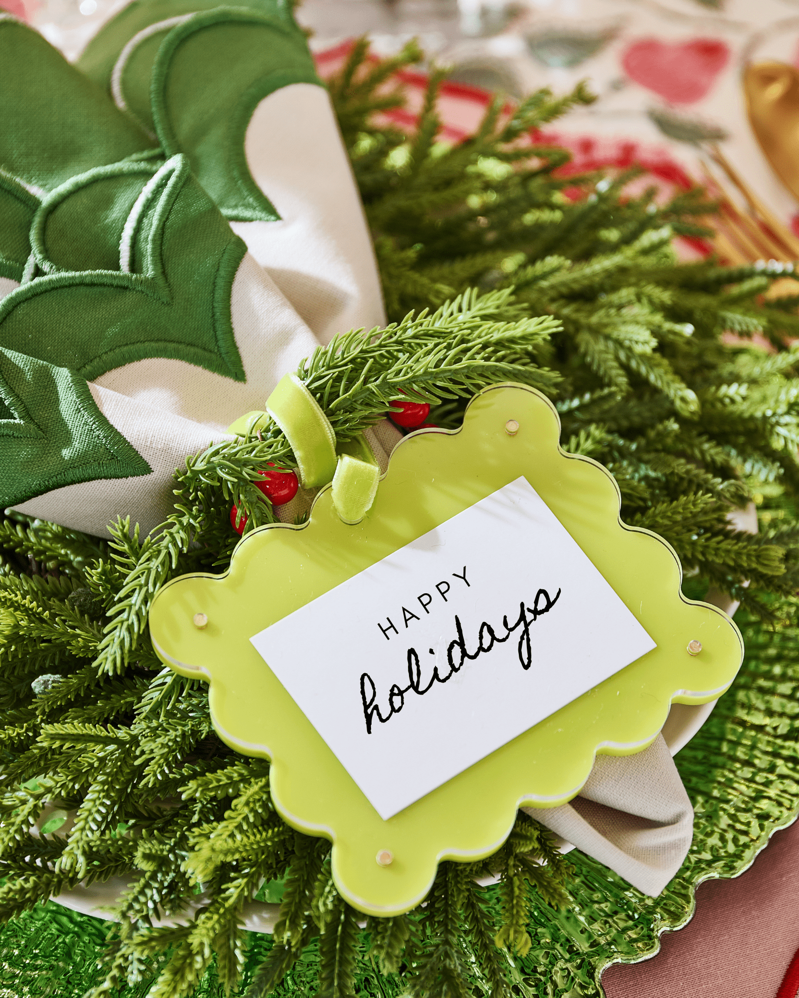 Chartreuse Frame Ornament - Tart By Taylor