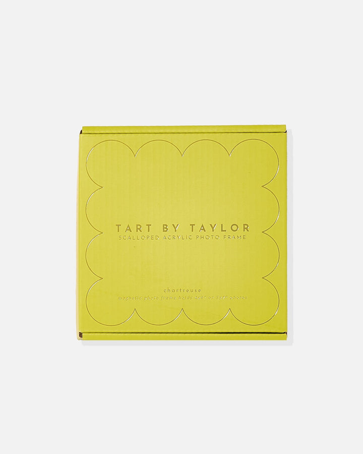 Chartreuse Mini Acrylic Frame in its color-matched Tart By Taylor gift box