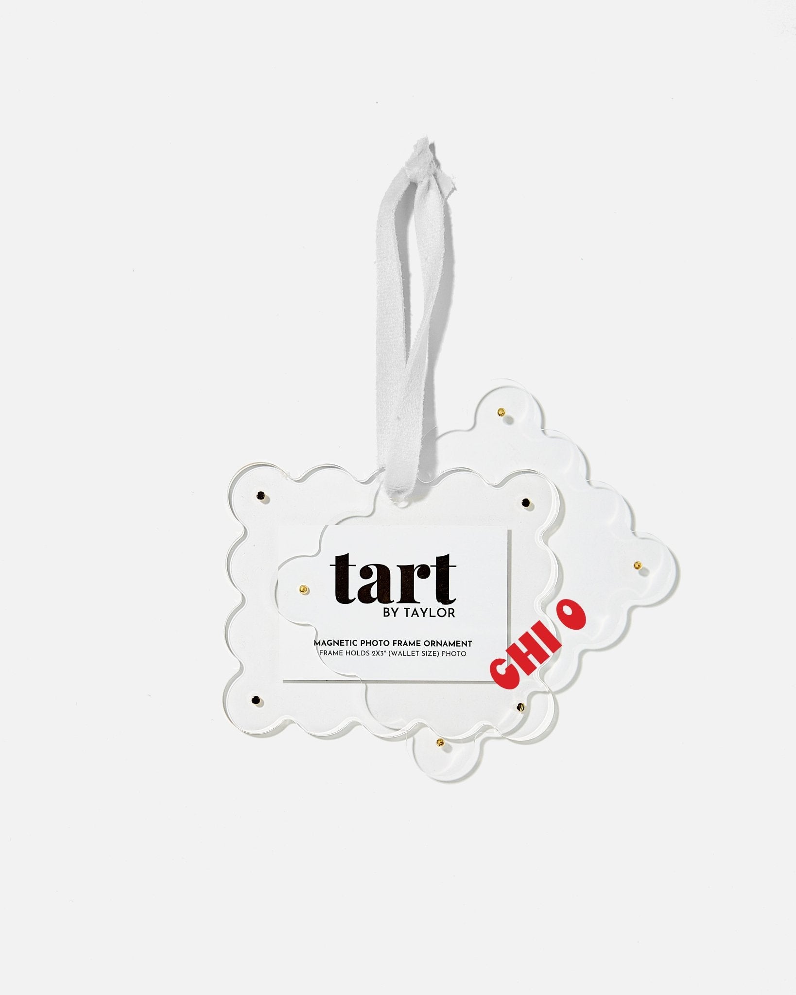 Chi Omega Frame Ornament - Tart By Taylor