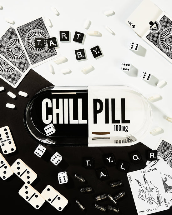 Chill Pill Trinket Tray | Black & White - Tart By Taylor