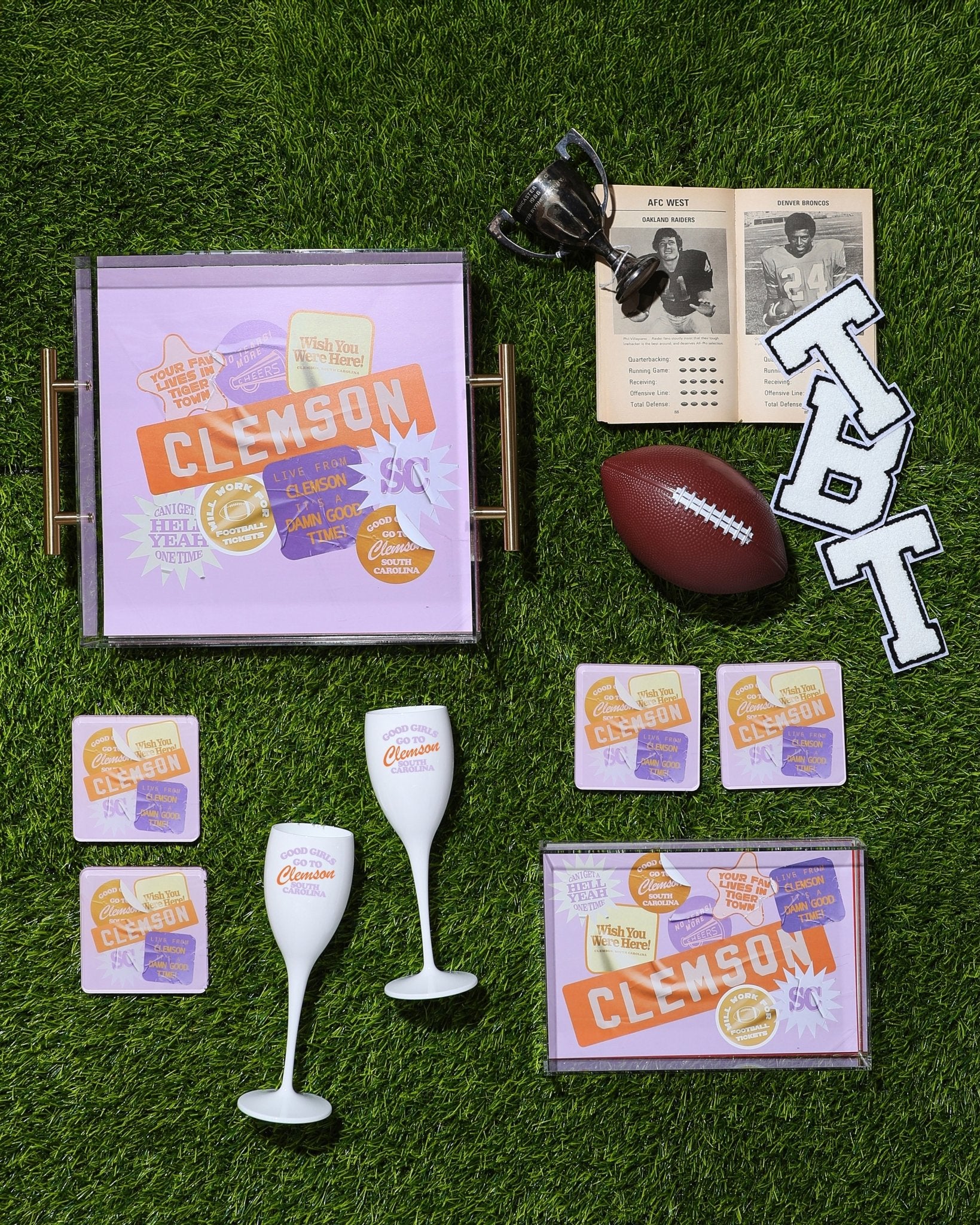 Clemson Large Tray | Tailgate Collection - Tart By Taylor